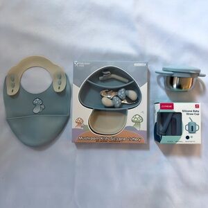 Baby Silicone Mushroom Feeding Bundle